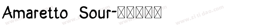 Amaretto  Sour字体转换